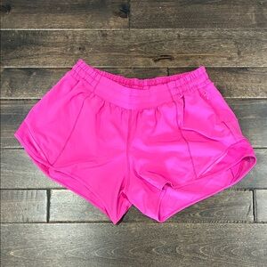 Lululemon Athletica Bright Pink Athletic Shorts